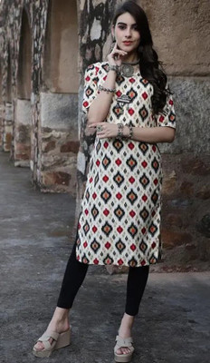 B K CREATION Women Printed A-line Kurta(Multicolor)