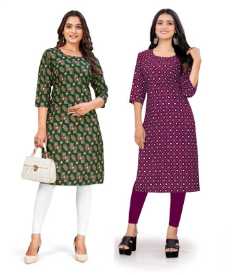 SUMITA SAREE Women Printed A-line Kurta(Multicolor)