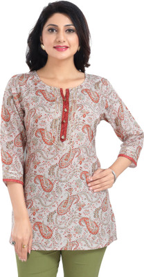 Divastri Women Printed Straight Kurta(Multicolor)