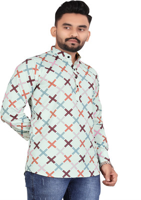 ZURINE Men Colorblock A-line Kurta(Multicolor)