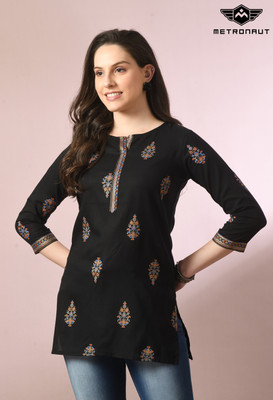 METRONAUT Women Printed Straight Kurta(Multicolor)