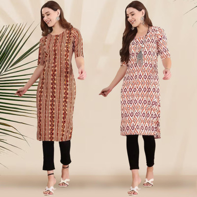 EthnicBasket Women Printed A-line Kurta(Multicolor)