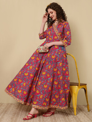 Evika Anarkali Gown(Pink)