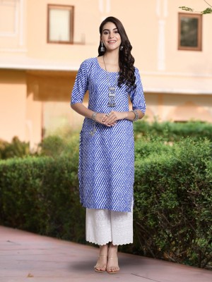 EthnicBasket Women Woven Design A-line Kurta(Multicolor)