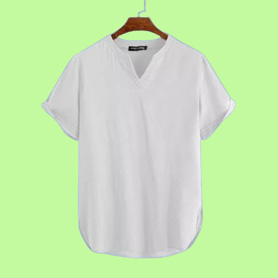 ZAKOD Men Solid Straight Kurta(White)