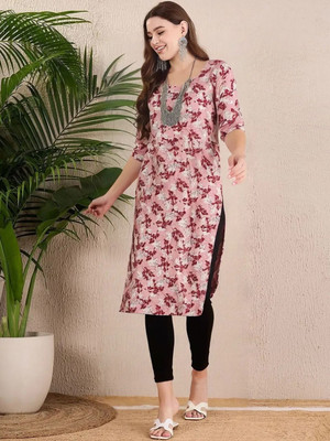 SZN Women Printed A-line Kurta(Multicolor)
