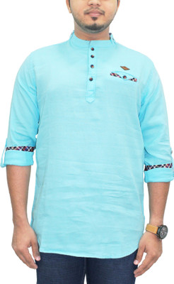 KUONS AVENUE Men Solid Straight Kurta(Multicolor)