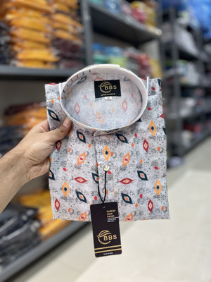 Growwax Men Printed Straight Kurta(Multicolor)