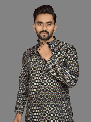 CELLUX Men Printed Straight Kurta(Multicolor)