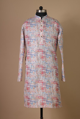 MOXTE Men Printed Straight Kurta(Multicolor)