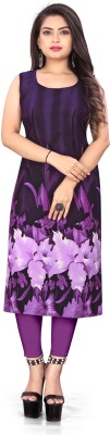 Modli 20 Fashion Women Floral Print Anarkali Kurta(Dark Blue, Purple, White)