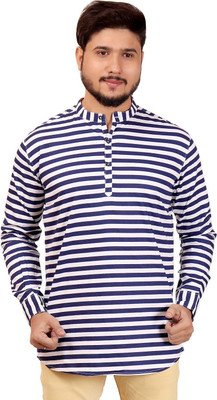 MADE IN THE SHADE Men Self Design Straight Kurta(Multicolor)