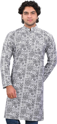 Kripto Katrox Men Printed A-line Kurta(Multicolor)