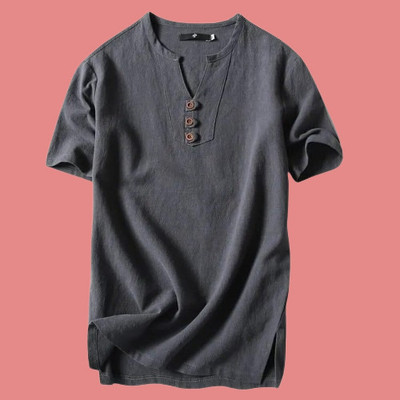 Super Westonn Men Solid Straight Kurta(Grey)