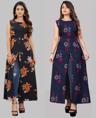 Hiral Creation Women Maxi Multicolor Full Length Dress