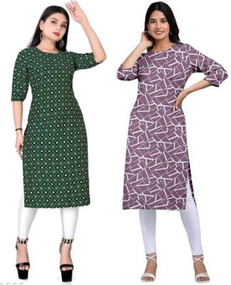 MIROSELLY CREATION Women Printed A-line Kurta(Multicolor)