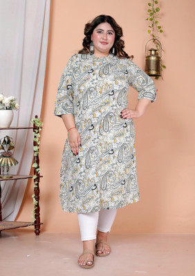 GYAPTI Women Printed A-line Kurta(Black, Multicolor)