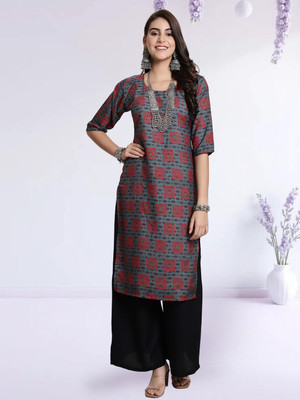 EthnicBasket Women Printed A-line Kurta(Multicolor)