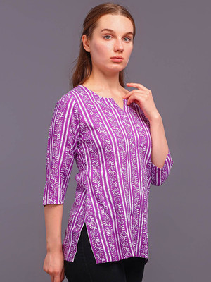 KANCH CREATION Women Printed Straight Kurta(Multicolor)