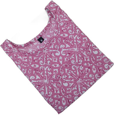 Alpha Fashion Women Printed Straight Kurta(Pink)