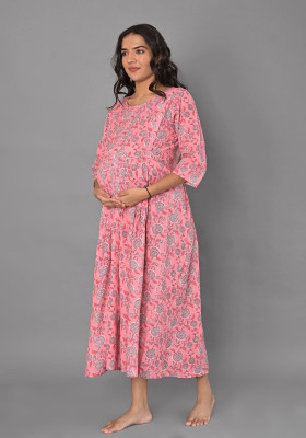 Phalodi Creation Women Printed Anarkali Kurta(Multicolor)
