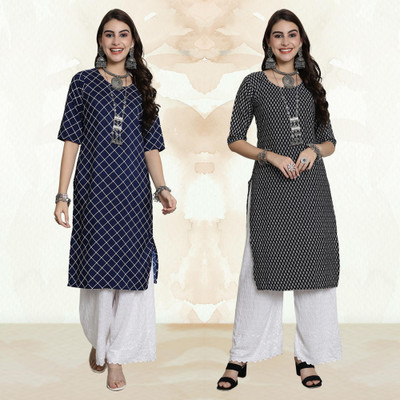 Moda Rapido Women Printed A-line Kurta(Multicolor)