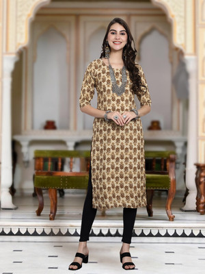 Moda Rapido Women Printed A-line Kurta(Multicolor)