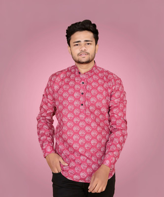 Varidashi Men Printed A-line Kurta(Multicolor)