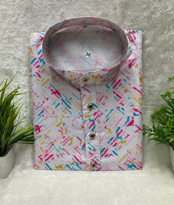 FOXDX Men Printed A-line Kurta(Multicolor)