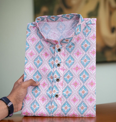 MOXTE Men Printed Straight Kurta(Multicolor)