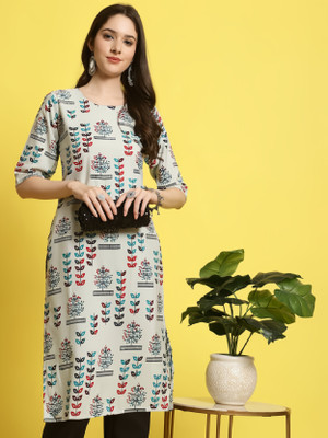 KALLAXI Women Printed A-line Kurta(Multicolor)
