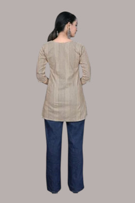 SUHANIKA Women Self Design Straight Kurta(Grey)