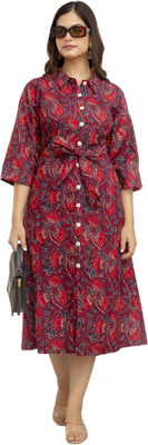 DMP EXPORT Women Floral Print Flared Kurta(Multicolor)