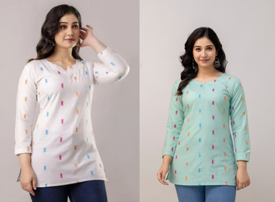 Eminent Collection Women Printed A-line Kurta(Multicolor)