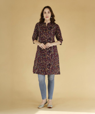 Amriti Women Printed A-line Kurta(Multicolor)