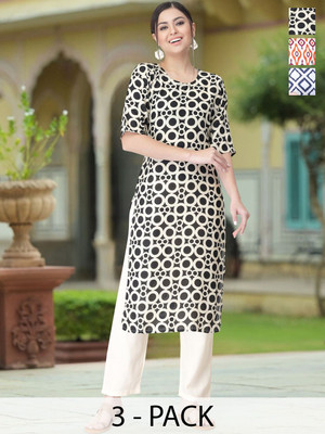 Moda Rapido Women Printed A-line Kurta(Multicolor)