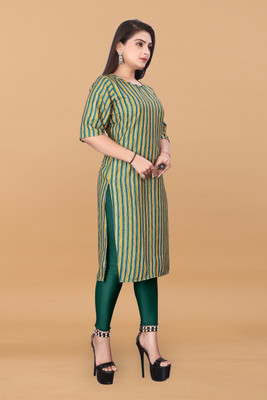 KNG TEXTILE Women Printed A-line Kurta(Multicolor)