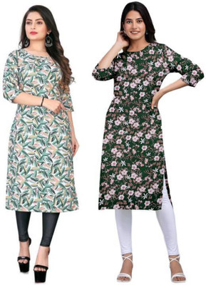 MIROSELLY CREATION Women Printed A-line Kurta(Multicolor)