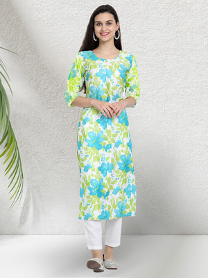1 Stop Fashion Women Printed A-line Kurta(Red)