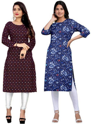MIROSELLY CREATION Women Printed A-line Kurta(Multicolor)