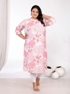 KESHAV FAB Women Printed A-line Kurta(Pink)