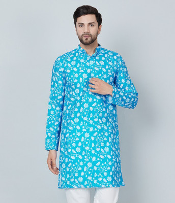 kaifoo Men Striped Straight Kurta(Multicolor)