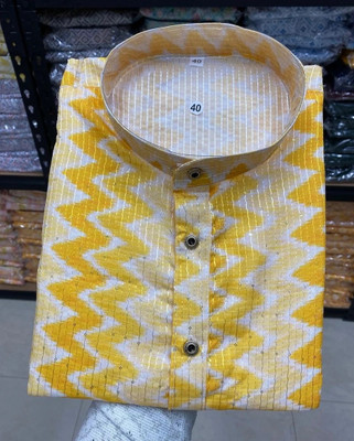 Lazzly Men Printed Straight Kurta(Multicolor)