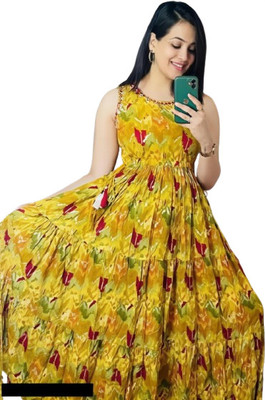 RR clothing Women Printed A-line Kurta(Multicolor)