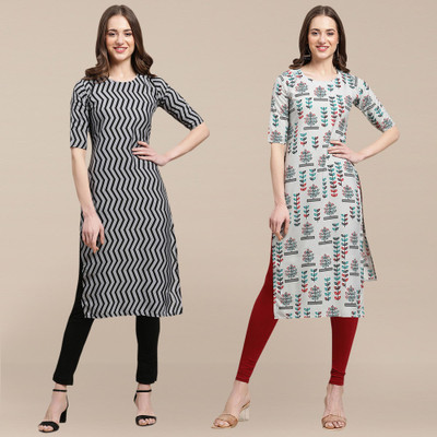 EthnicBasket Women Printed A-line Kurta(Multicolor)