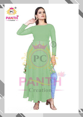 Panth Creation Women Solid A-line Kurta(Multicolor)