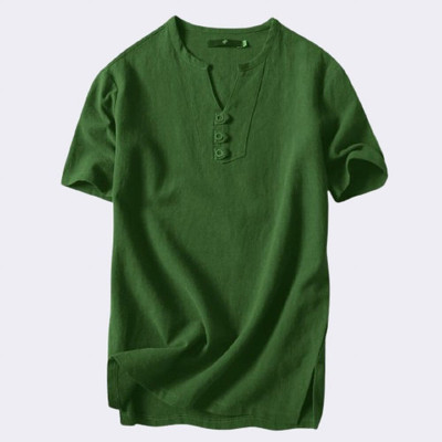 SuperTrend Men Embroidered Straight Kurta(Dark Green)
