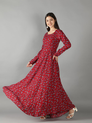 Dhakre Fashion Women Floral Print Anarkali Kurta On Flipkart For Rs. 431 @ 84% off