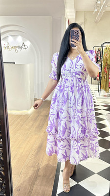 KRULRIN Flared/A-line Gown(Purple)