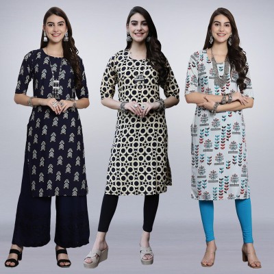 1 Stop Fashion Women Printed A-line Kurta(Multicolor)